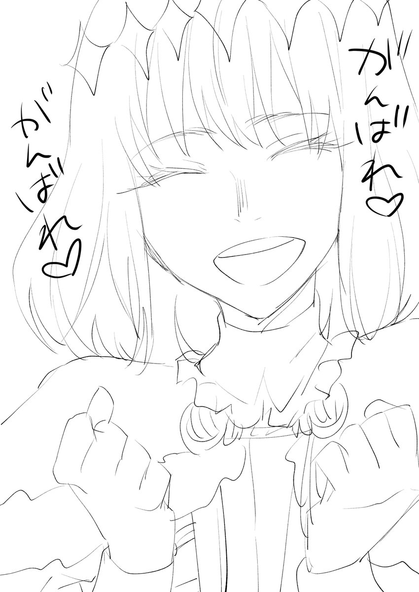 戴冠式進めてるフォロワーにあげた落書き 