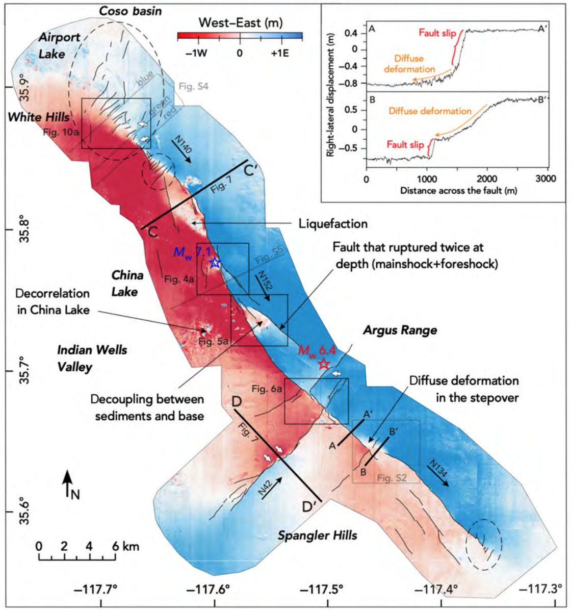 👏 to S. Antoine for her 1st paper now in-press in BSSA! High-res. optical correlation for #Ridgecrest #earthquake reveals diffuse deformation and detailed rupture patterns. Preprint here: ipgp.fr/~klinger/web_Y…