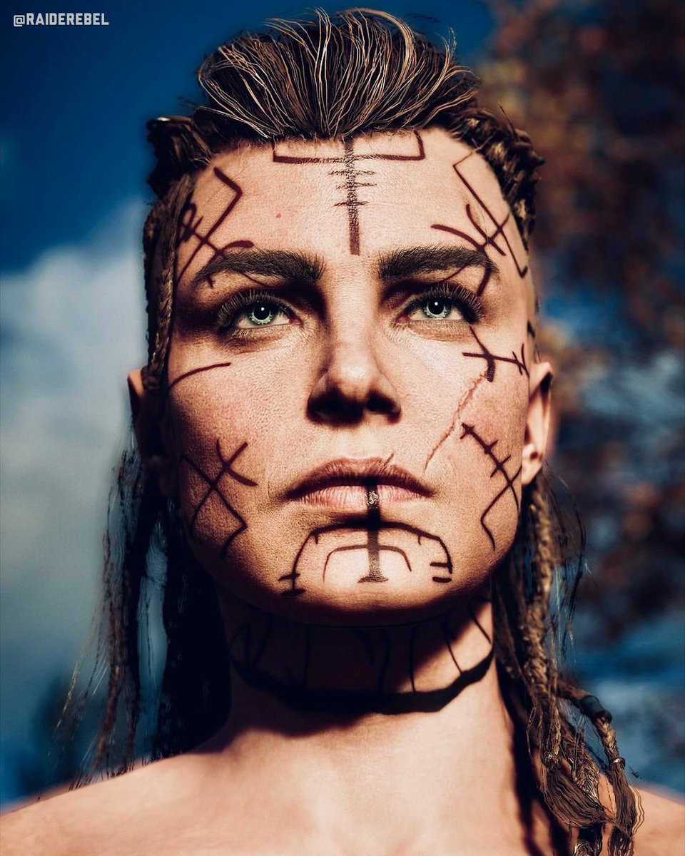 viking tribal face paint viking tribal face paint