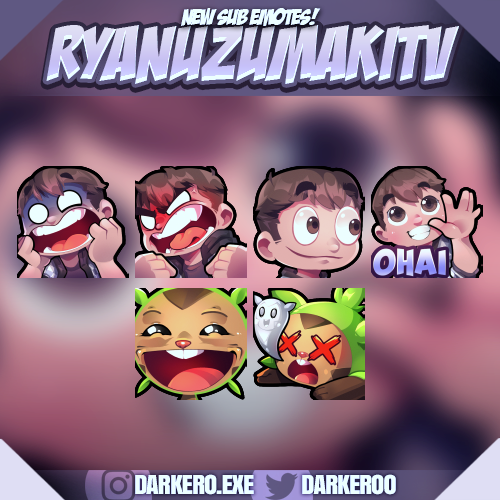 New Bunch of awesome emotes made for <a href="/RyanUzumaki/">RyanUzu</a>
 ✌💚
Twitch➡  twitch.tv/RyanUzumakiTV

#TwitchEmoteArtist #emote #emoteartist #commissionsopen #digitalart #freelance
