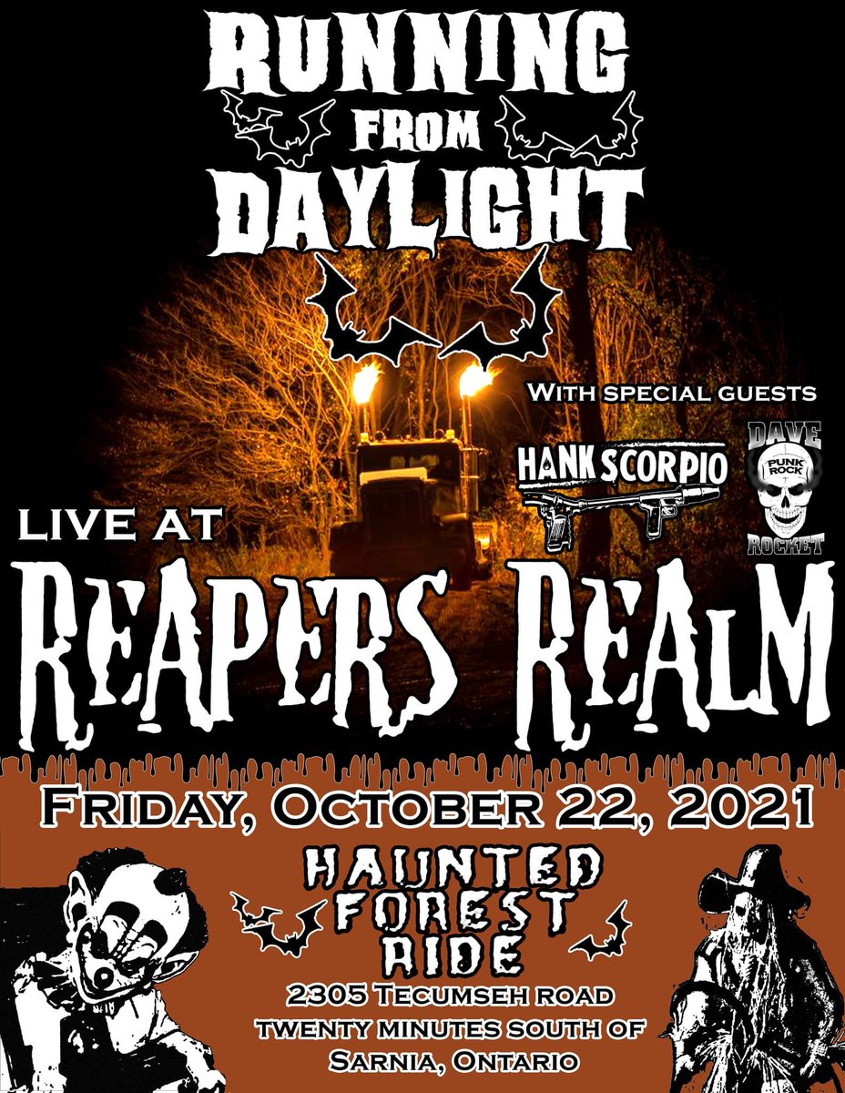 Yo.  Our pals in <a href="/RFD_Band/">Running From Daylight</a> are bringing us to you in October y'all!  Get pumped.