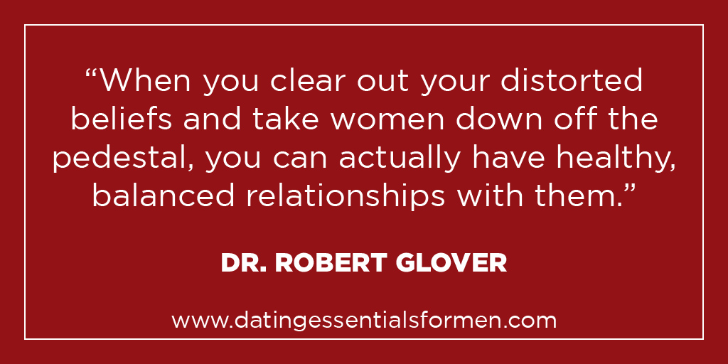 "When you clear out your distorted beliefs and take women down off the pedestal, you can actually have healthy, balanced relationships with them." - Dr. Robert Glover

#SaturdayThoughts #DatingAdvice #DrGlover  #DistortedBeliefs 

datingessentialsformen.com/?ref=T210821-0…