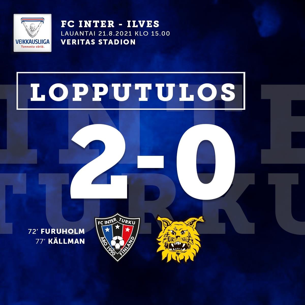 Good week and good result! Let’s keep on working! <a href="/FCInterTurku/">FC Inter Turku</a> 🔵⚫️