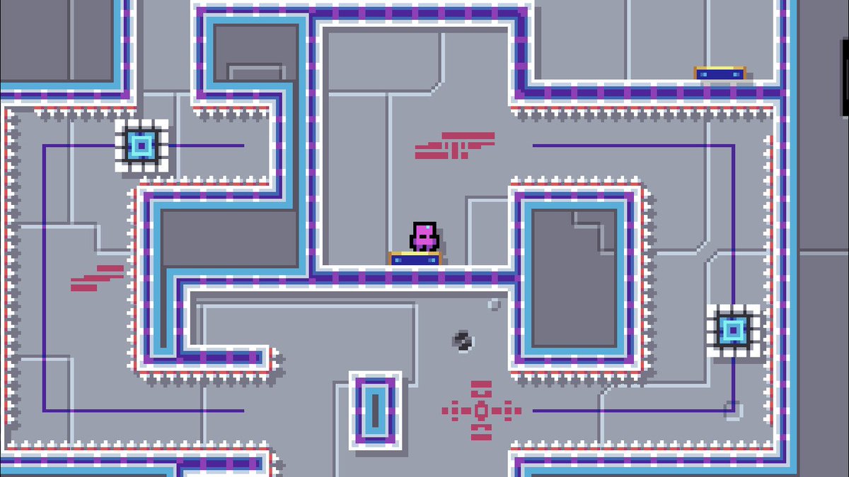 Spikes are no problem if you can control gravity like Izzy here can!

Come check out the #Spinstar demo and be sure to wishlist the game here: store.steampowered.com/app/1669850/Sp…!

#screenshotsaturday #indiegame #indiedev #gamedev #GodotEngine