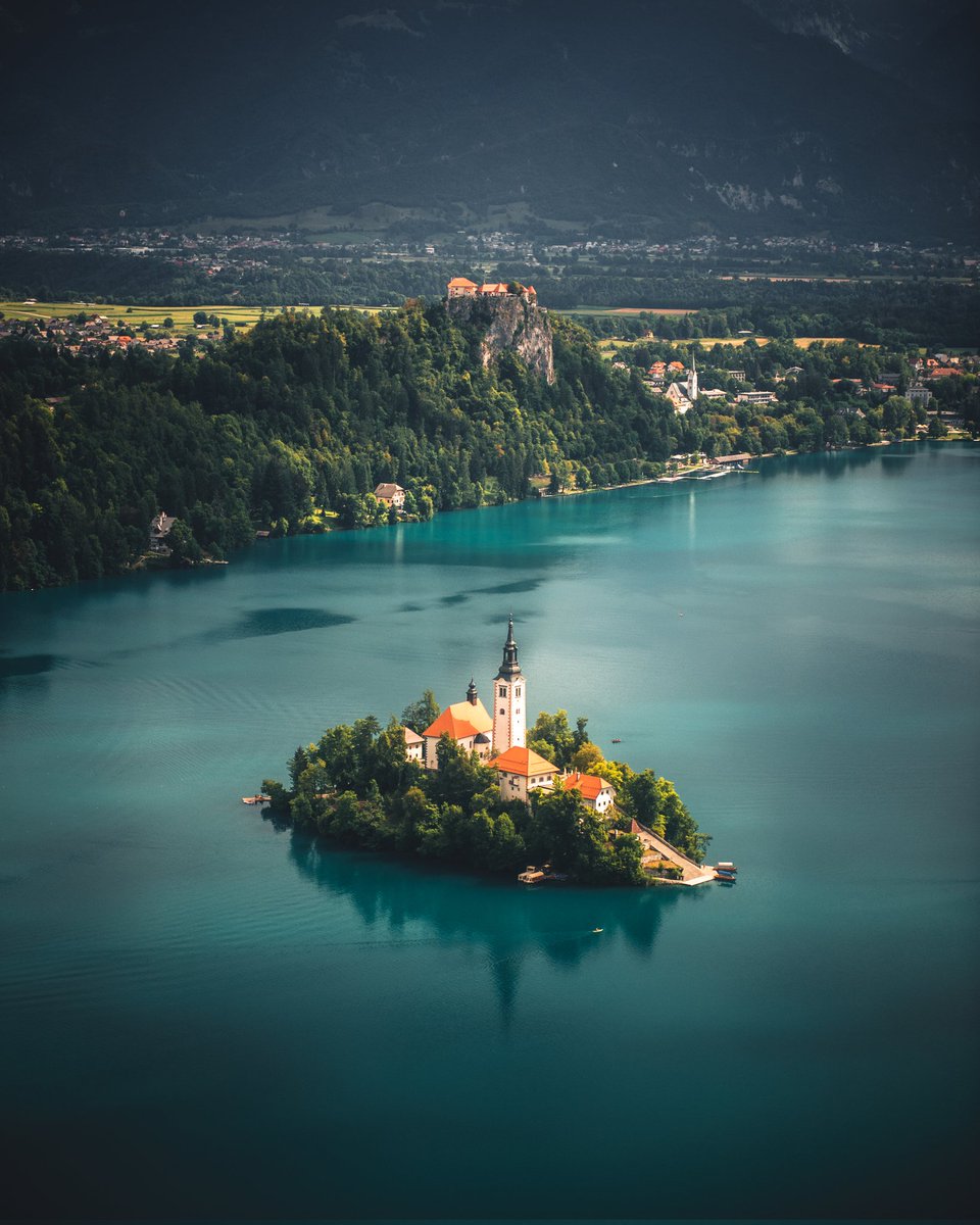 DamisDean's tweet photo. The best viewpoint over Lake Bled! https://t.co/hHeiF3JKER