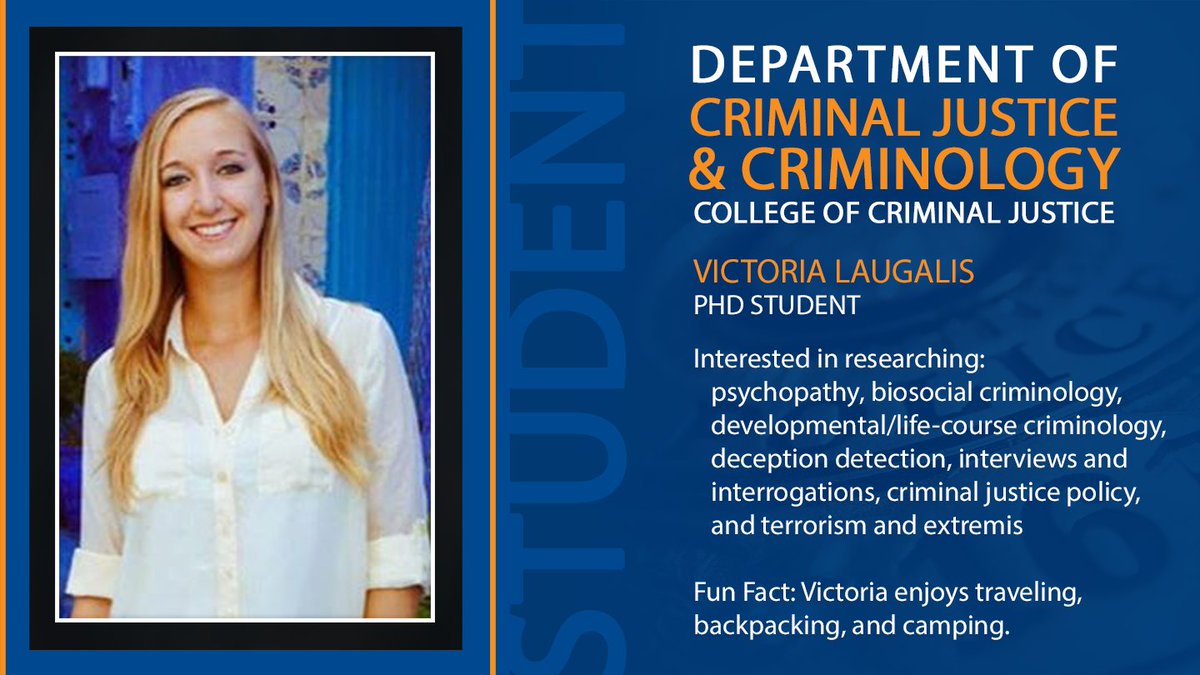 SHSUCJ's tweet image. Hey CJ! Let&apos;s welcome our incoming Ph.D student Victoria! 👏👏 #shsu #GradStudentSpotlight