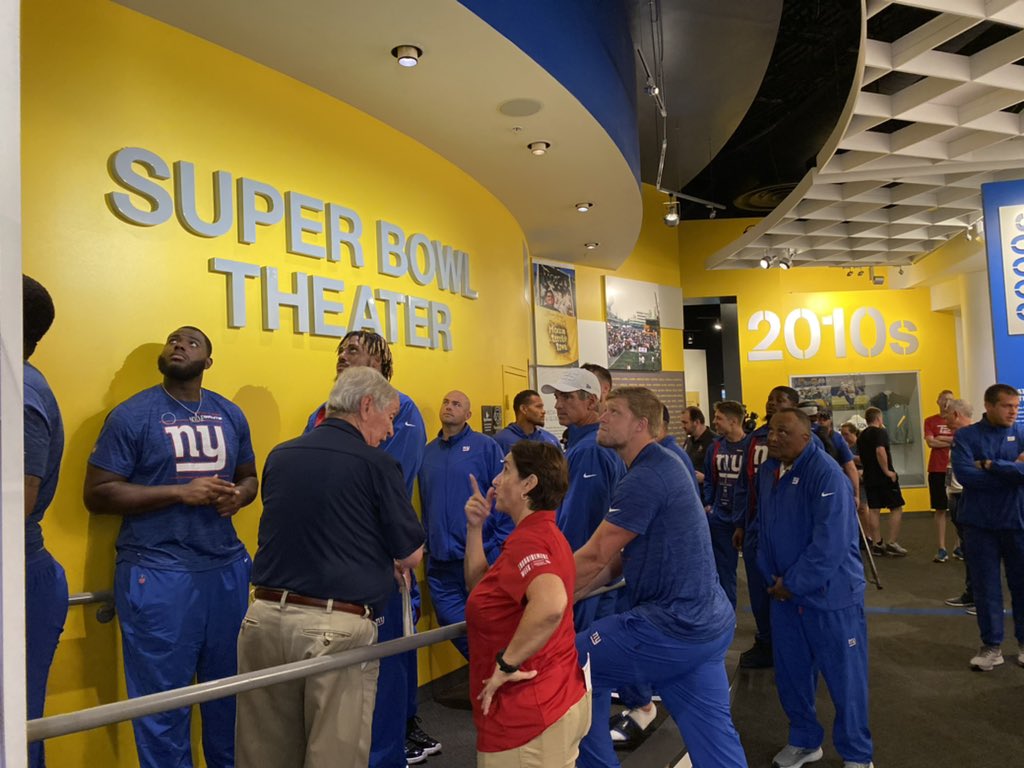 ProFootballHOF's tweet photo. The @Giants stopped by Canton today to tour the Hall prior to their preseason game this weekend in Cleveland.

#TogetherBlue https://t.co/3PLIe12FHJ