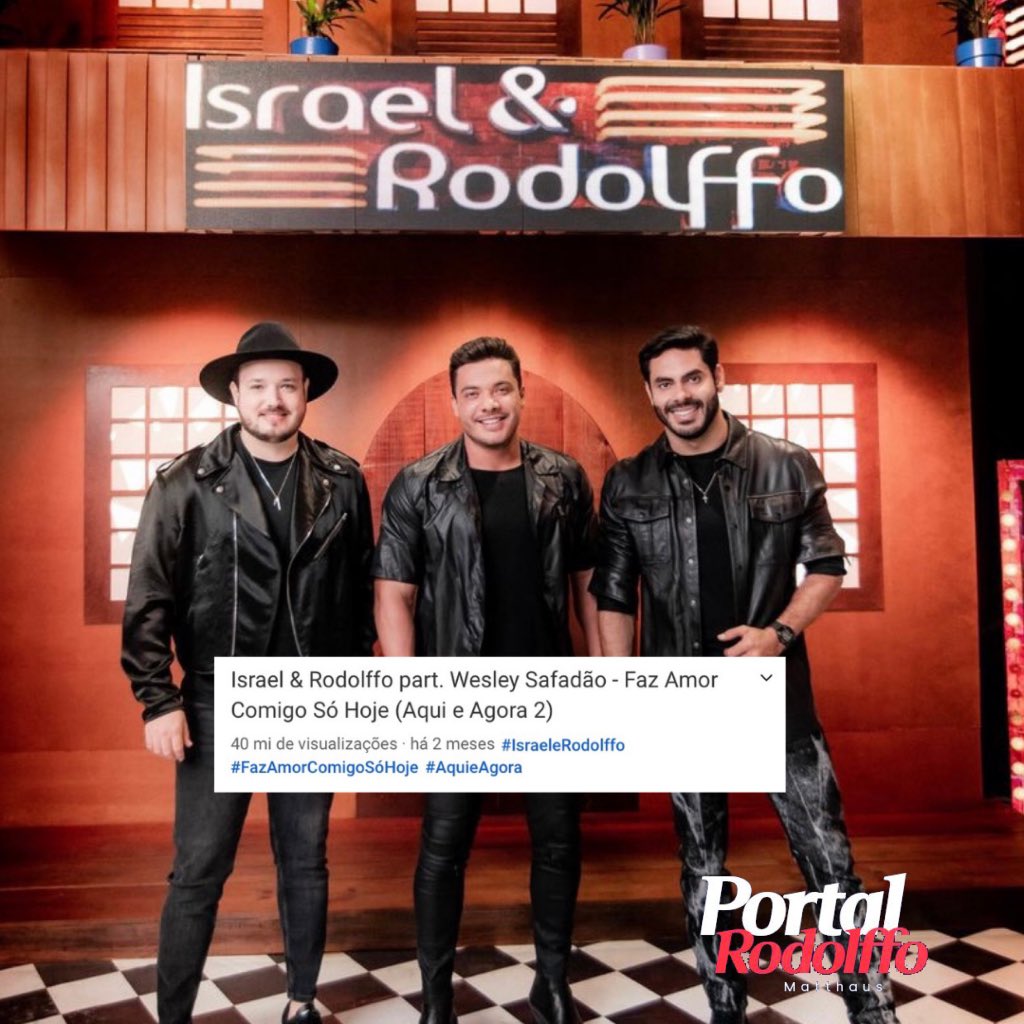 PortalRodolffo_'s tweet photo. Olha quem acabou de bater 40mi visualizações no YouTube. Aproveitem o final de semana ouvindo muito @IsraeleRodolffo 🚀💥

📲| https://t.co/mu5yJ9TiPJ https://t.co/rcg93iaUFk