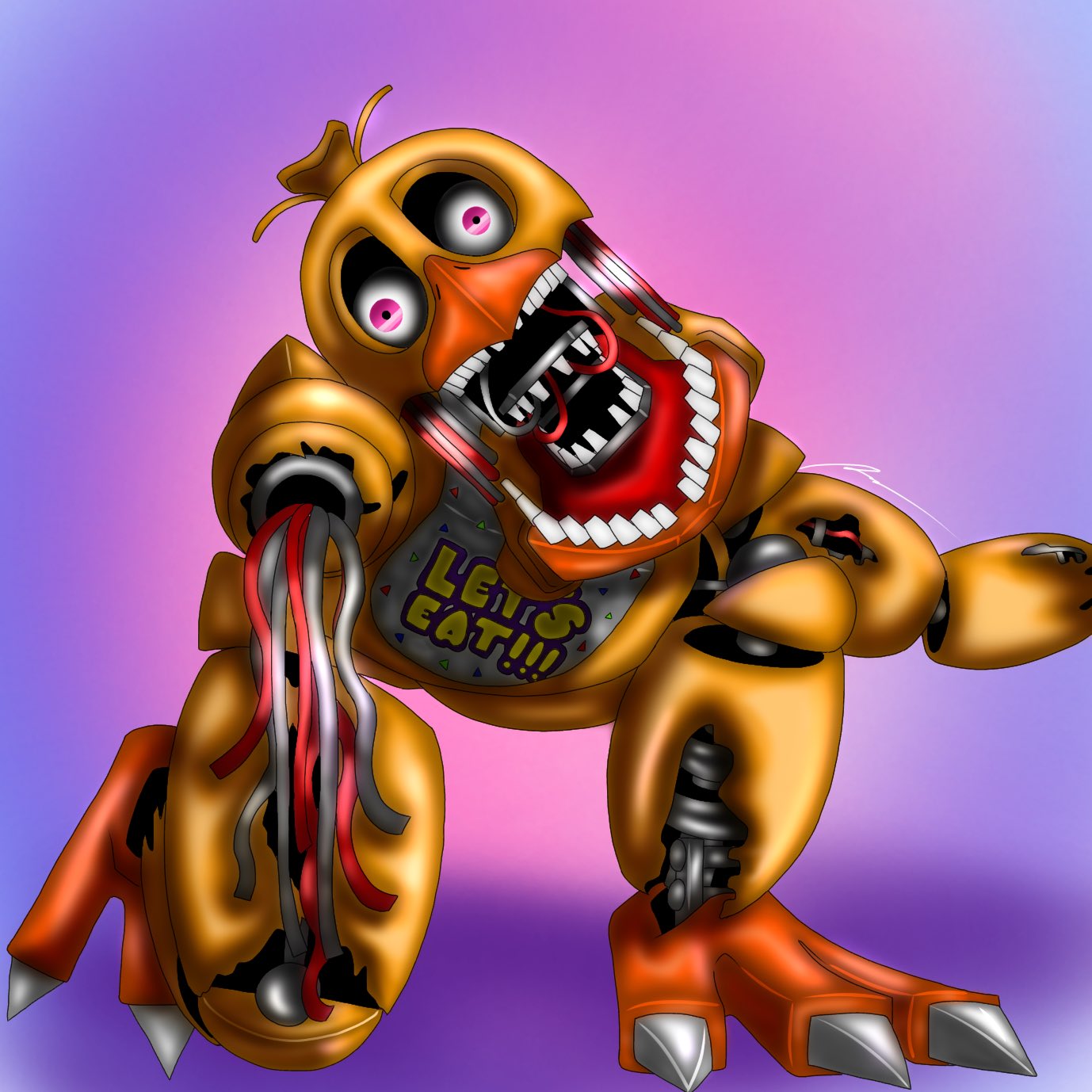 X 上的Passiona Roo：「Withered foxy #fnaf #fnaffanart #fnafart #furry #furryart  #art  / X