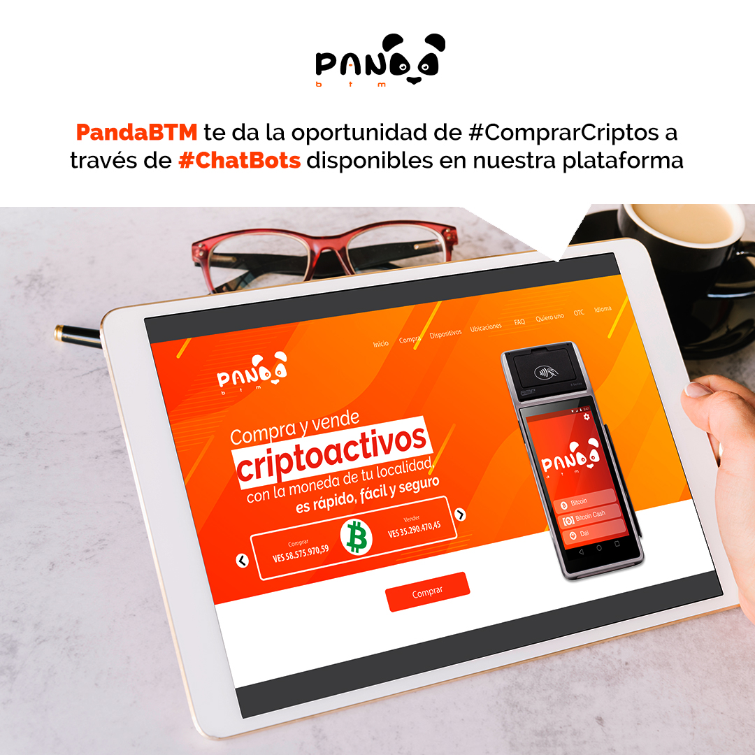 pandabtm's tweet image. #PandaBTM | PandaBTM te da la oportunidad de #ComprarCriptos a través de #ChatBots disponibles en nuestra plataforma ✅ pandabtm.io