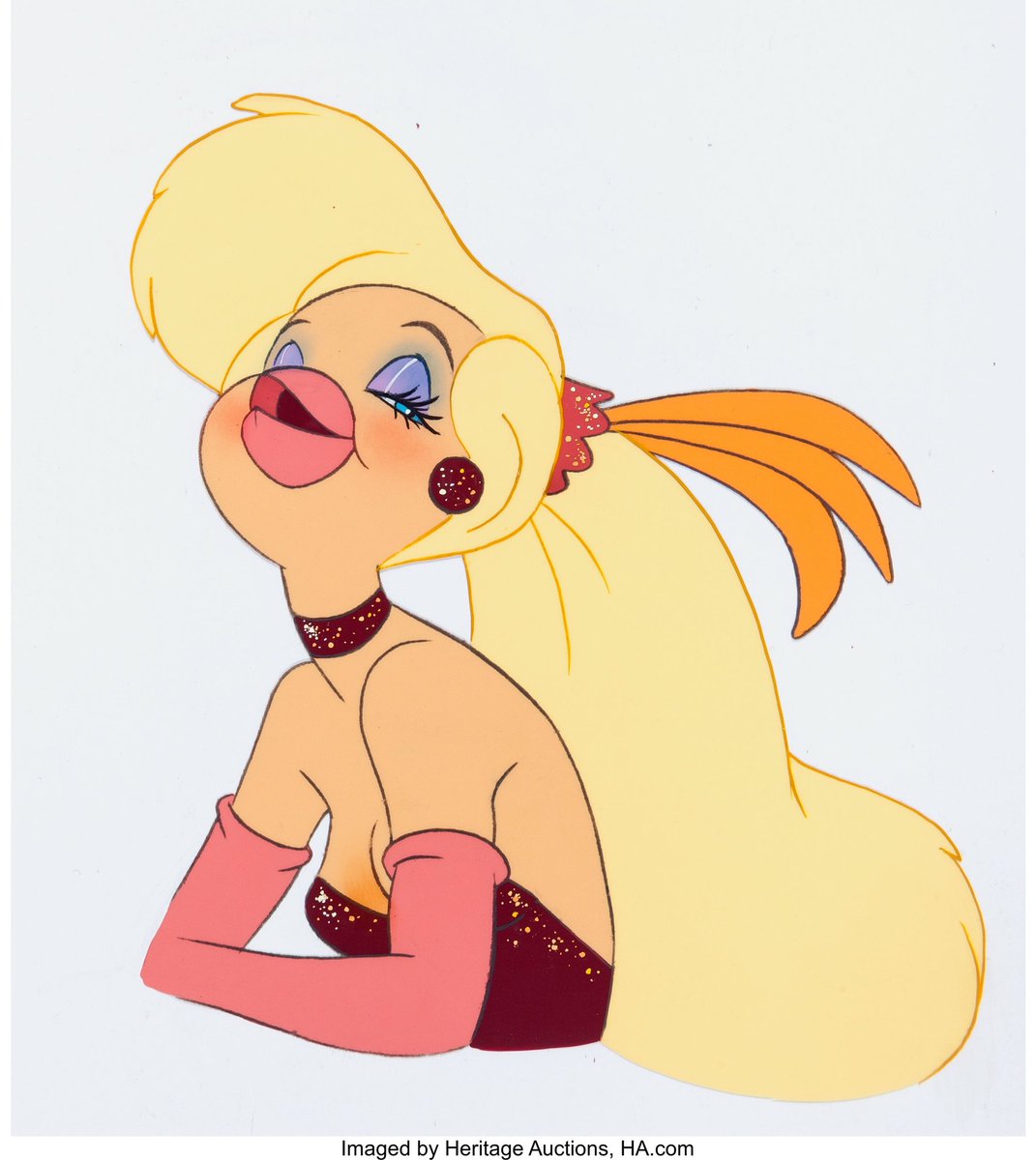 Новые приключения пса. Шантеклер Голди. Rock a Doodle Goldie. Шантеклер Голди из мультика.