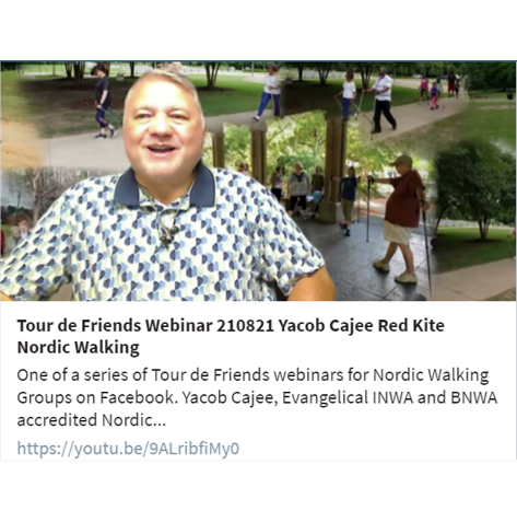 Yacob Cajee provided an informative dissection of the Nordic walking arm swing on our Tour de Friends webinar. Find out about the next webinar by joining Nordic Walking Groups on Facebook. youtu.be/9ALribfiMy0