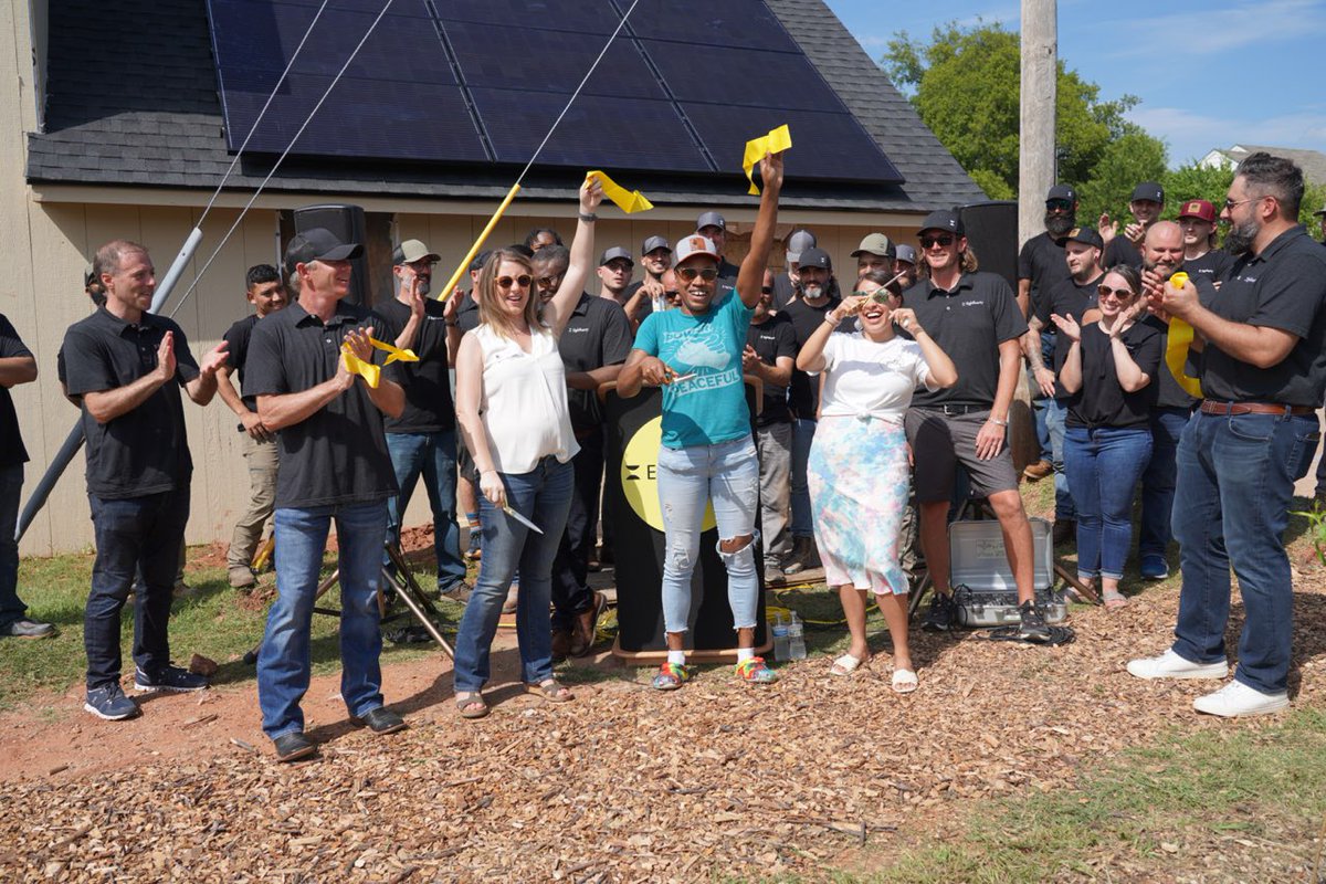 TonyCapucille's tweet image. WHAT A DAY! Thanks to all who joined us as we announced the official launch of EightTwenty &amp;amp; cut the ribbon on our first #GiveSolar project. @RestoreOKC is doing incredible work in our community, &amp;amp; we’re honored to serve them by adding solar to help them maximize their resources.