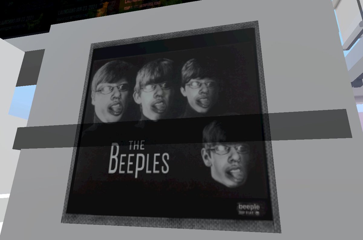 cryptovoxels's tweet image. The Beeples.