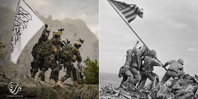 Taliban image said to mock iconic photo of US flag-raising on Iwo Jima |  The Times of Israel