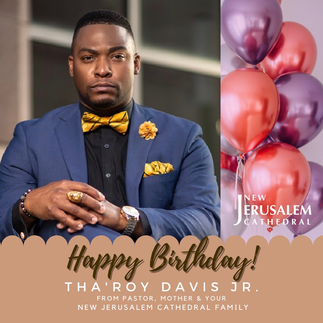 NewJCOfficial's tweet photo. ๐HAPPY BIRTHDAY to Tha'Roy Davis Jr,
Tha'Roy serves on the Praise and Worship team at #NewJC
#newjccelebrations #happybirthday #newjcnation #wearenewjc https://t.co/jP5I3kzGSP