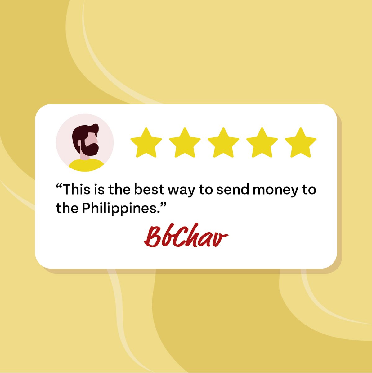 SigueCorp's tweet photo. Planning on sending money to the #Philippines? Our customers enjoy using our #SigueApp for transfers, it's easy, fast, and convenient. ⭐⭐⭐⭐⭐
#moneytransferservice #sendmoneyhome #moneytranfers https://t.co/LACPypxpZ6