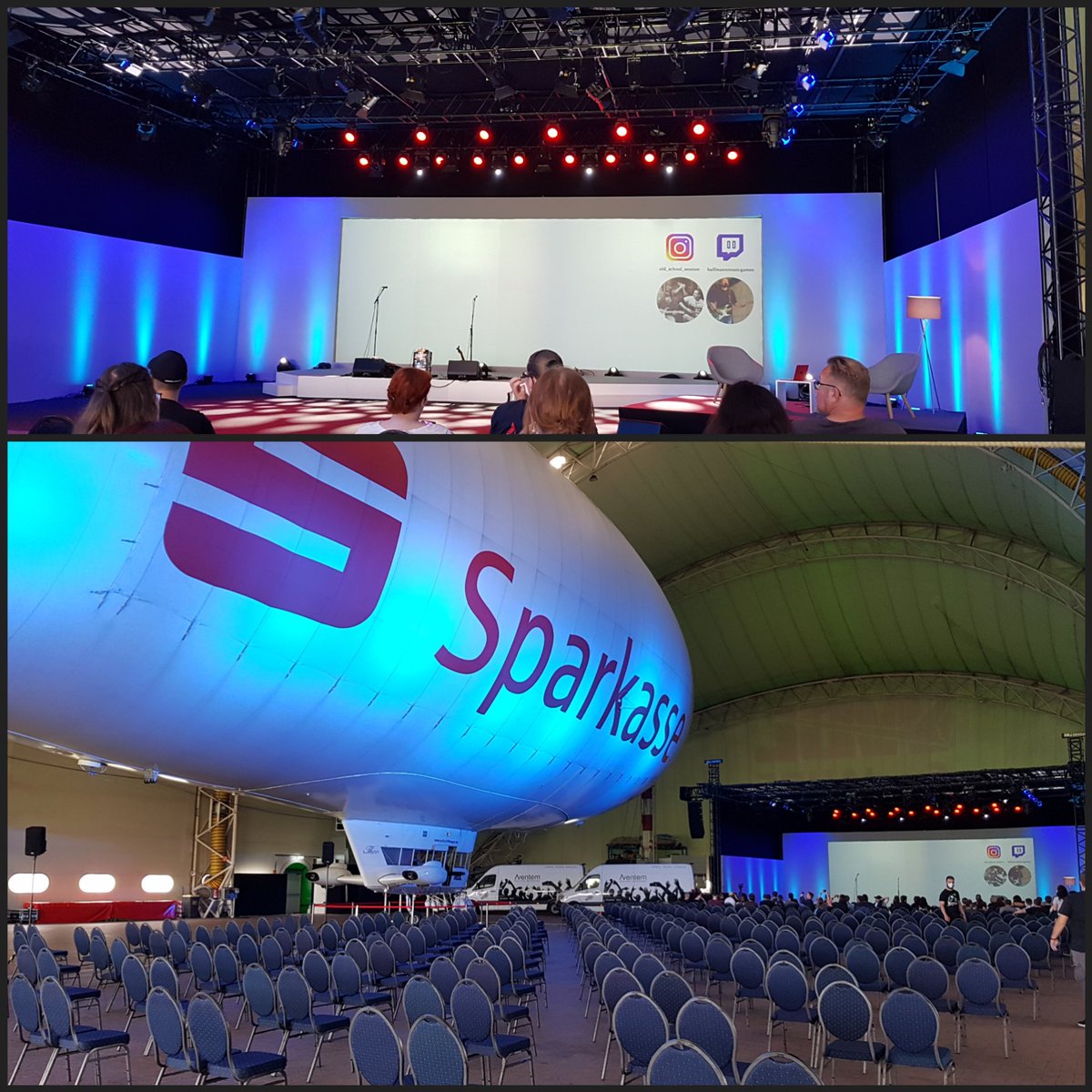 Tante_Wa's tweet image. Auf einen schönen Abend in richtig geiler Kulisse - mit Julia @BBielendorfer @ReinhardRemfort #alliterationamarsch #aaaarmy @LuftschiffTheo