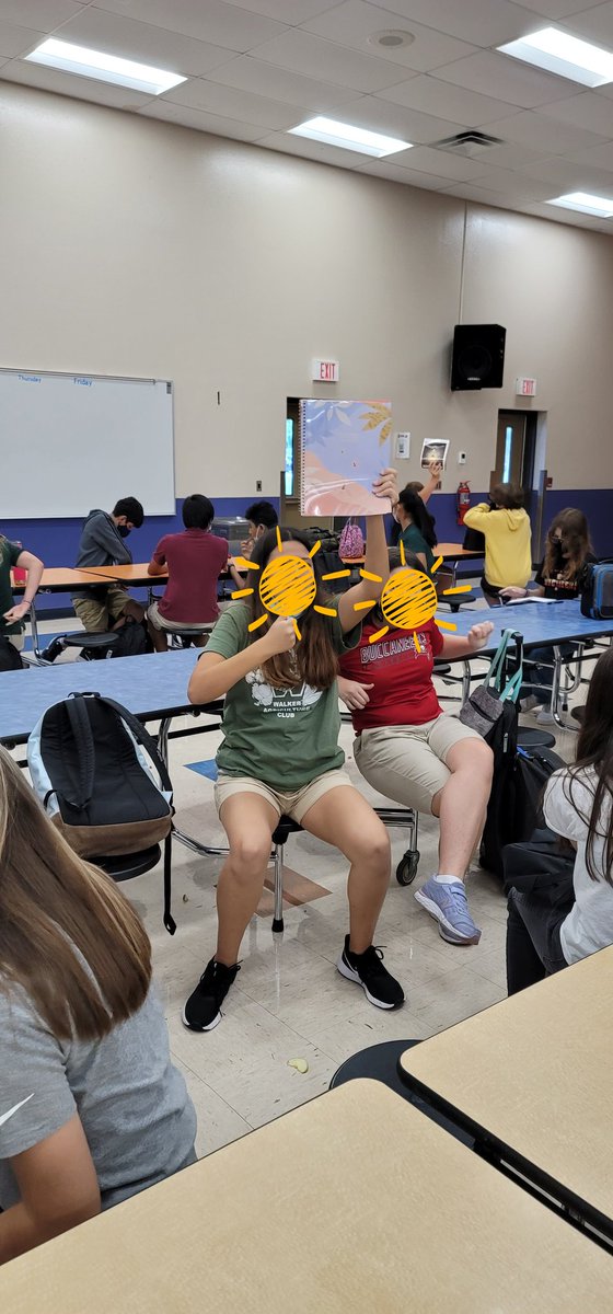 WalkerMiddleIB's tweet photo. Year 3 8th grade students were ready for their "Let's Make a Deal" deal of the day during lunch! The deal of the day was 5 Wolf Bucks for students who could produce a planner/agenda book that was completely filled out for the week.#PBIS #PromotePositiveBehaviors #IBaCommunicator https://t.co/Bi4NooAZpR