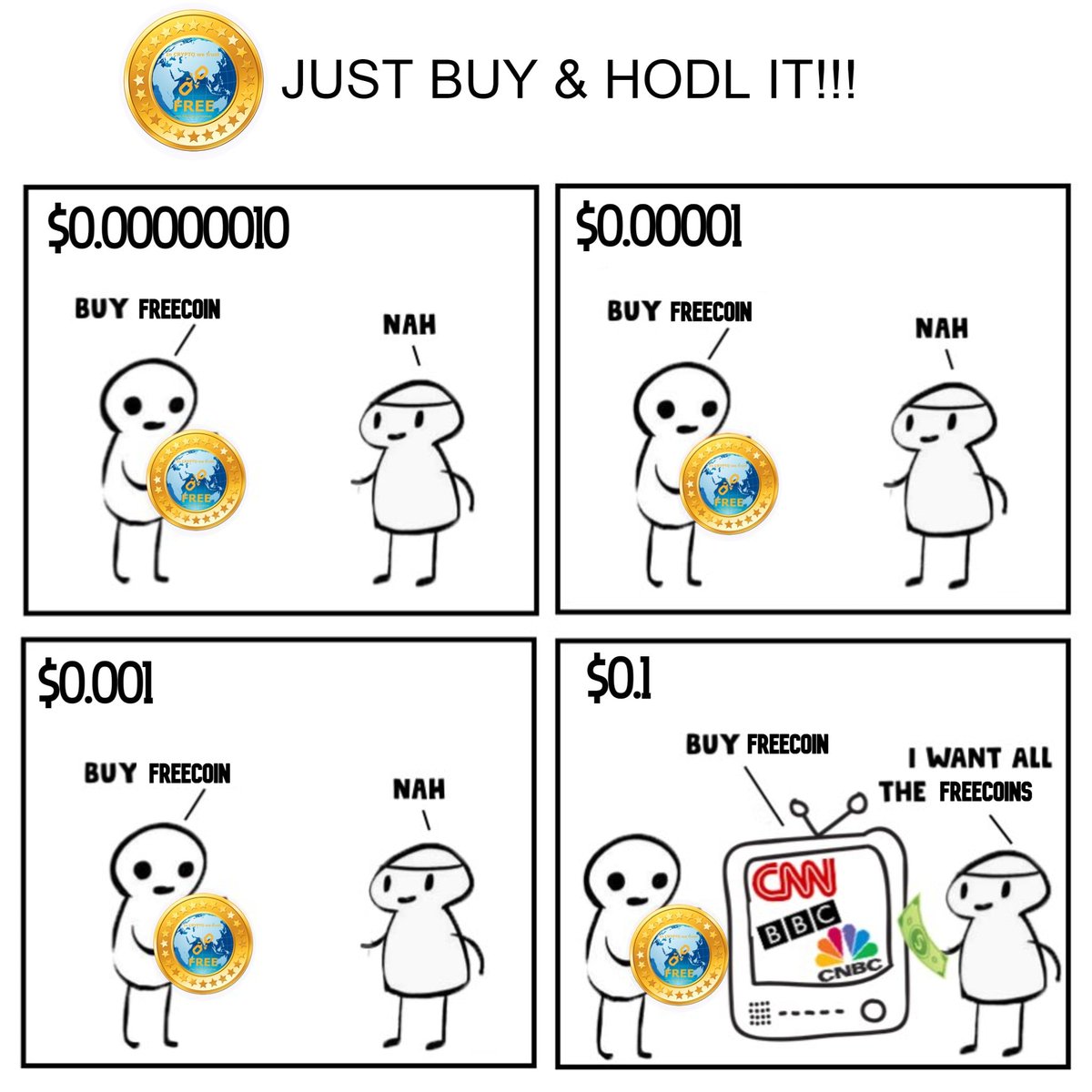sahbrachid's tweet photo. #FREECOIN 

BUY  FREECOIN TO FREEDOM YOUR LIFE 

@THE_FREE_COIN 
@CryptoNomadian 
@LinkedInNFT 

#FREE #BTC #Binance  #Crypto  #ADA #TRX #etherium https://t.co/TPI4bZ8ck3
