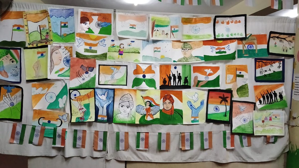 HopeFoundation's tweet photo. The girls in one of our HOPE protection homes organised an Indian Independence Day themed drawing competition during the week.🇮🇳 https://t.co/IrEWlAzOaU