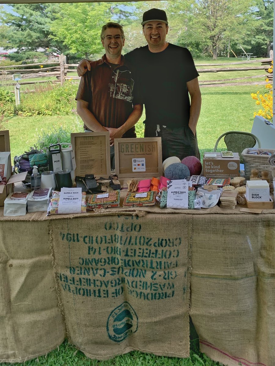 Having fun at our pop up booth at the <a href="/mlmuseum/">Muskoka Lakes Museum</a> today! First time we’re both at the same event since The Before Times!