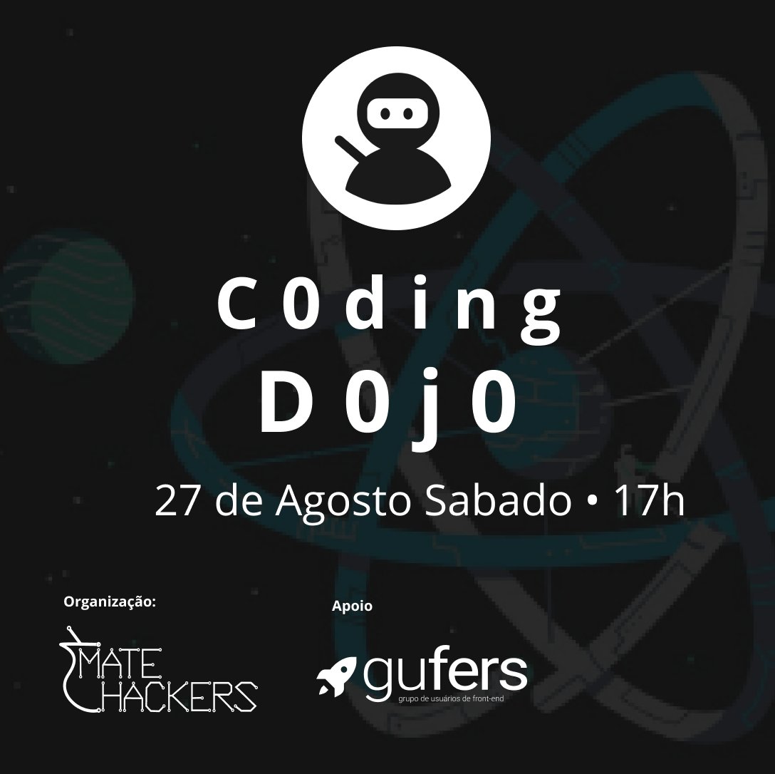 linuxovski's tweet image. Coding Dojo - JS
Venha participar, conhecer a comunidade, e aprender um pouco mais sobre a linguagem que ta na crista da onda, JavaScript

Quando? 28 de Agosto Sábado • 17h 
Onde? matehackers.org/dojo