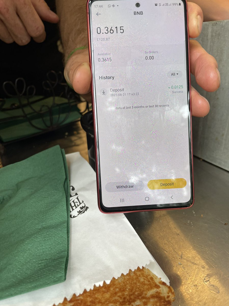 MoonbootsDao's tweet image. MoonBoots just completed the first #cryptocurrency payment for a toastie with @jabberwockyfood at @justsofestival!

Fantastic toasties too, nom nom nom

#blockchainpay #crypto #food #justso