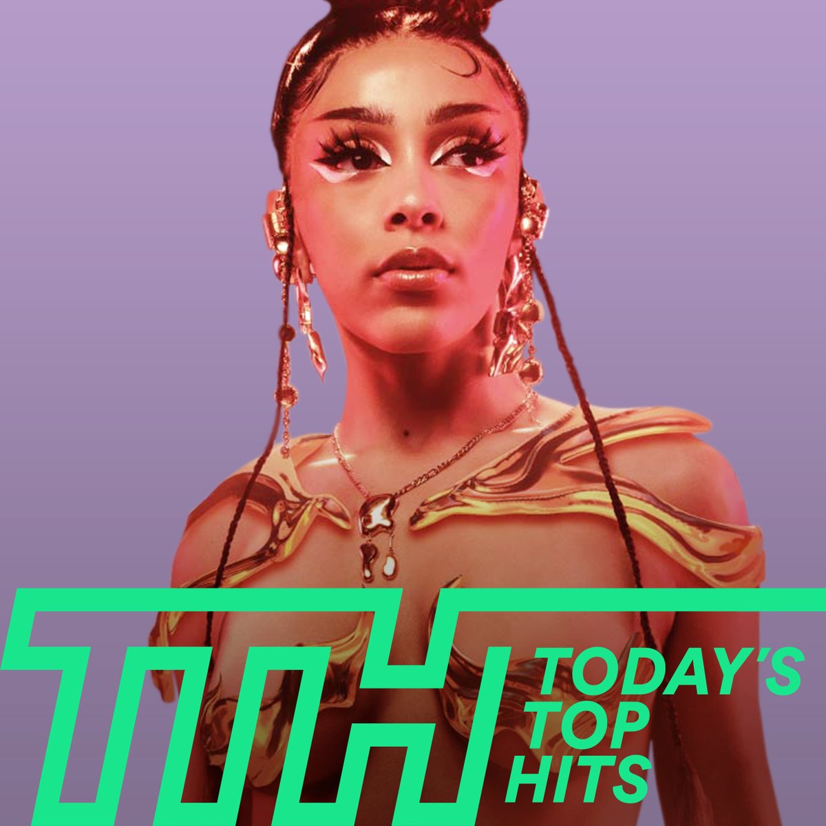Spotify's tweet image. The party never stops on #PlanetHer 🪐 @DojaCat #TodaysTopHits