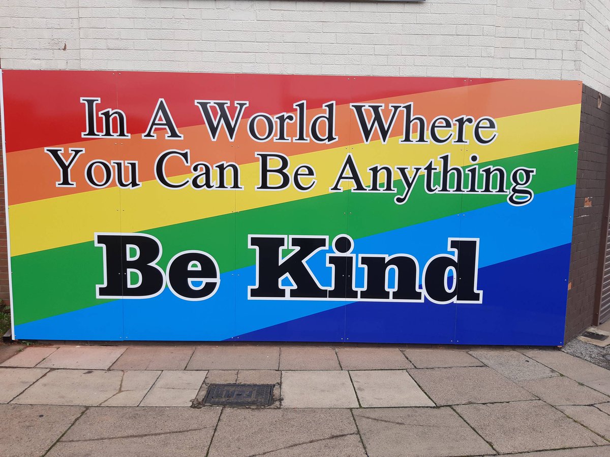 HumberbeatNEL's tweet image. #EastMarsh #OpLight #OpKracken Freeman street patrols. Come across this sign on Railway street - love it. 
Just be kind everyone. #inyourcommunity #bekindeveryone