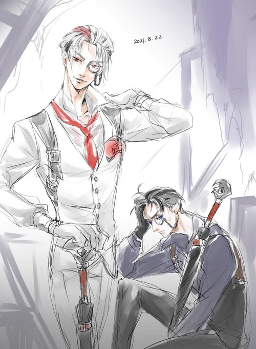 お め で と う
#白黒無常記念日2021 
#白黒無常記念日 