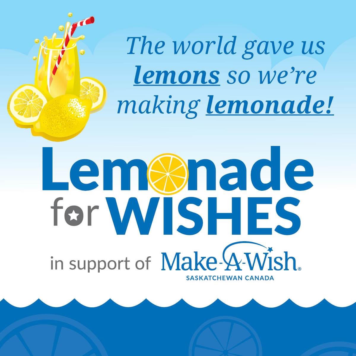 Hey Warman!  There is a lemonade stand happening in your city today!  

Ice cold lemonade and cookies 🍪 11:00-1:00 P.M. 201 Burke Place. 

#lemonadeforwishes #kidsforwishkids