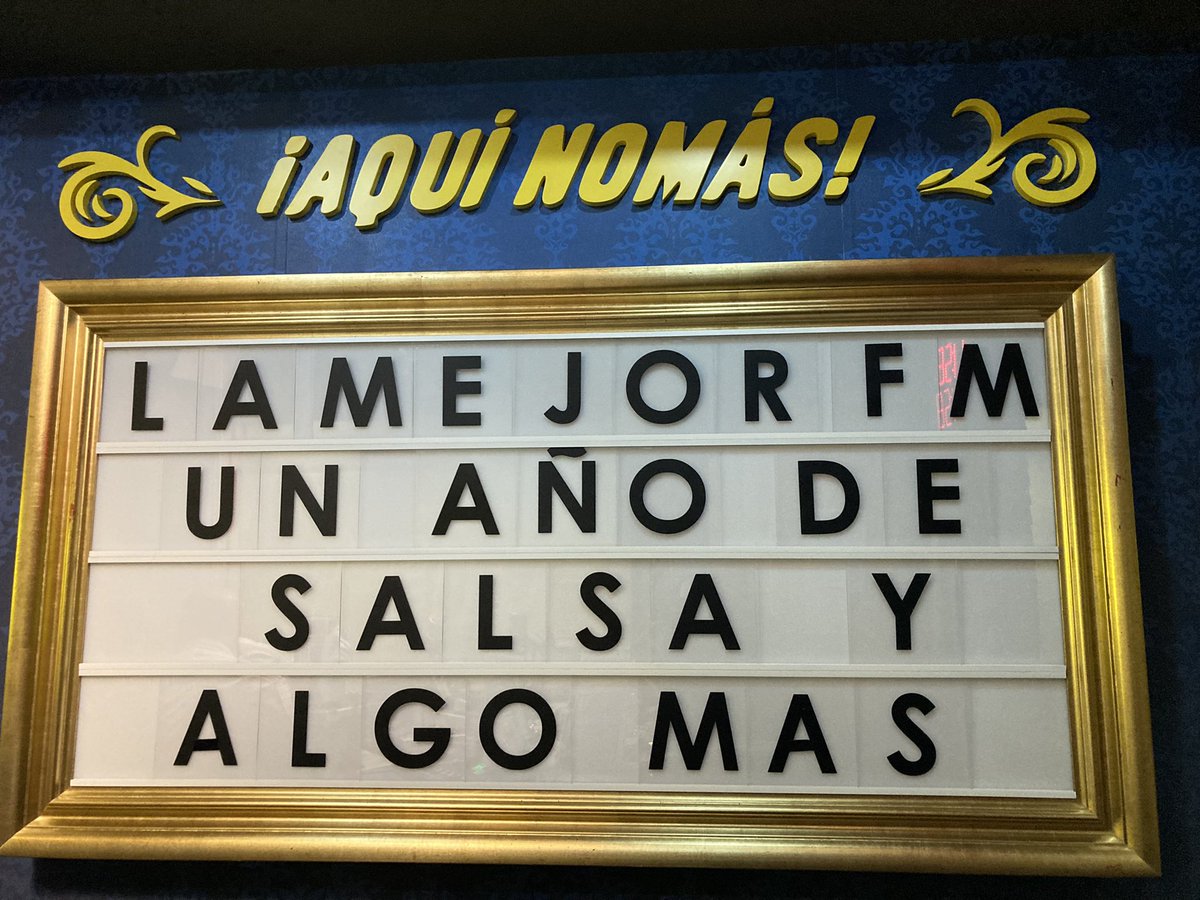 amrzuarth's tweet photo. GRACIAS A TU PREFERENCIA‼️ #UnAñoDeSalsayAlgomas 
INICIAMOS EN VIVO POR @LaMejor FM 97.7
BIENVENID@S ‼️‼️‼️
.
.
.
#LaMejor #SalsayAlgomas105 #TuADN #SabadoSalsero #AquiNomas https://t.co/04hJdMjaen
