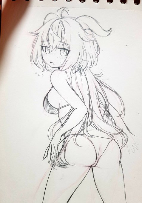 오랜만에 그려보는 감우찡:3 뒷모습 이렇게 그리는거 맞나 