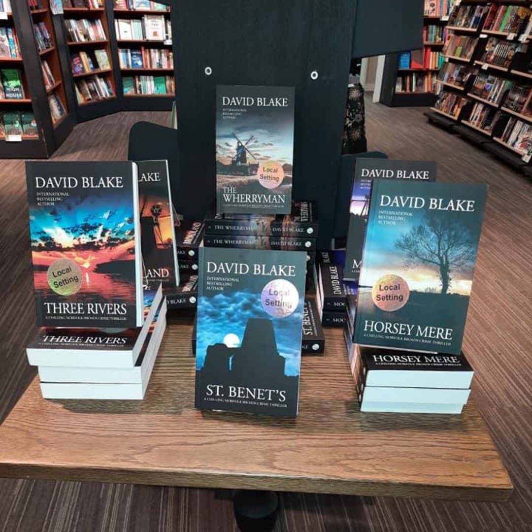 DavidDBlake's tweet photo. Thanks to Claire Williamson for a picture of my books currently on display in #Jarrolds department store, Norwich.
#davidblake, #bestsellingcrimefiction, #lovenorfolkbroads https://t.co/uhc36H1RnA