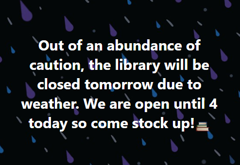 Stay safe and stay dry!