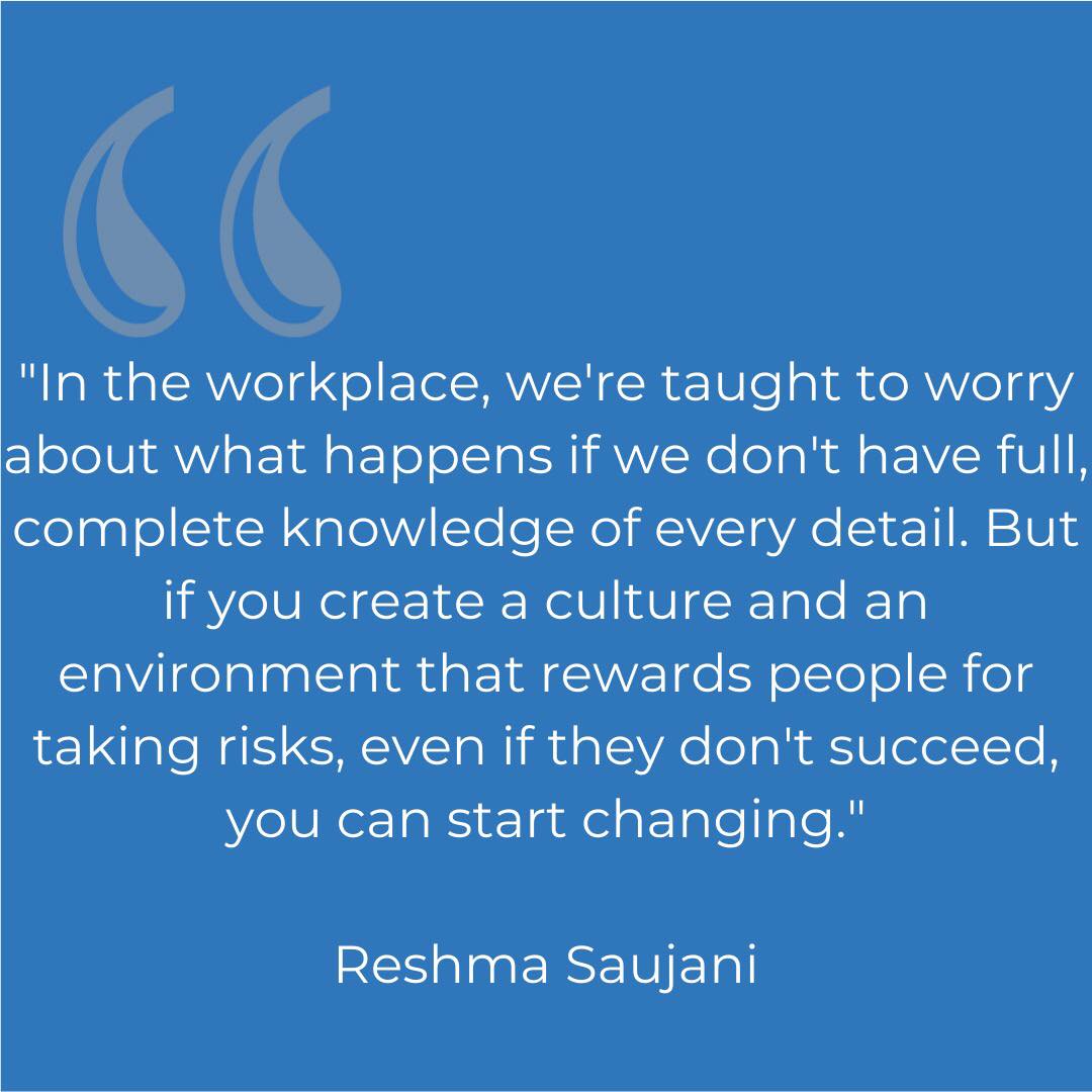 OviewSEE's tweet photo. “In the workplace, we're taught to worry about what happens if we don't have full,complete knowledge of every detail. But if you create a culture that rewards people for taking risks, even if they don't succeed, you can start changing behavior”.

#leadership #management #oviewsee https://t.co/lqSDadzlee