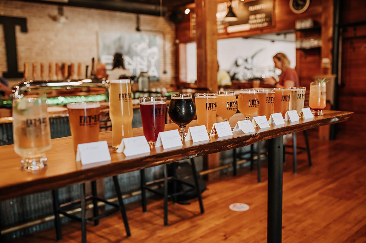 Pick your poison🍺. 12 brews made in-house on tap and available to-go in pints or crowlers. Don't forget to tip your beertender!