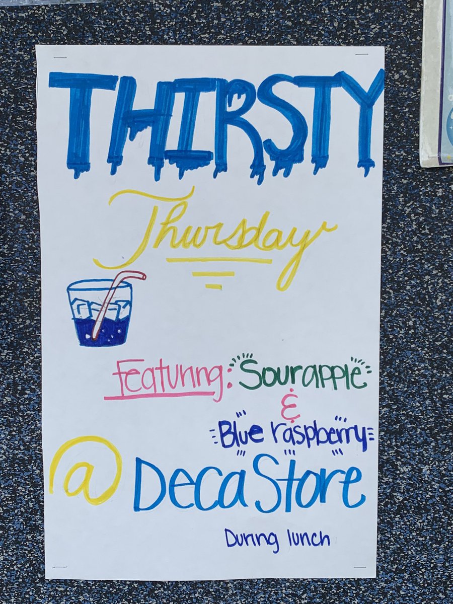CasaGrandeDECA's tweet photo. Hey Cougars starting Monday 8/23/21 our DECA store windows will officially open for the school year! We are open during first and second lunches on Mondays, Tuesdays and Thursdays! Don’t forget to come on by and give our slushes a try! https://t.co/XfB0U6K3az