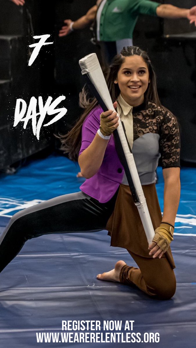 RelentlessWG's tweet photo. Only 7 days left until our 2022 auditions at Palm Beach Gardens HS! Register now at https://t.co/0lYowGlStX 🖤 https://t.co/JnS8yUfWvH