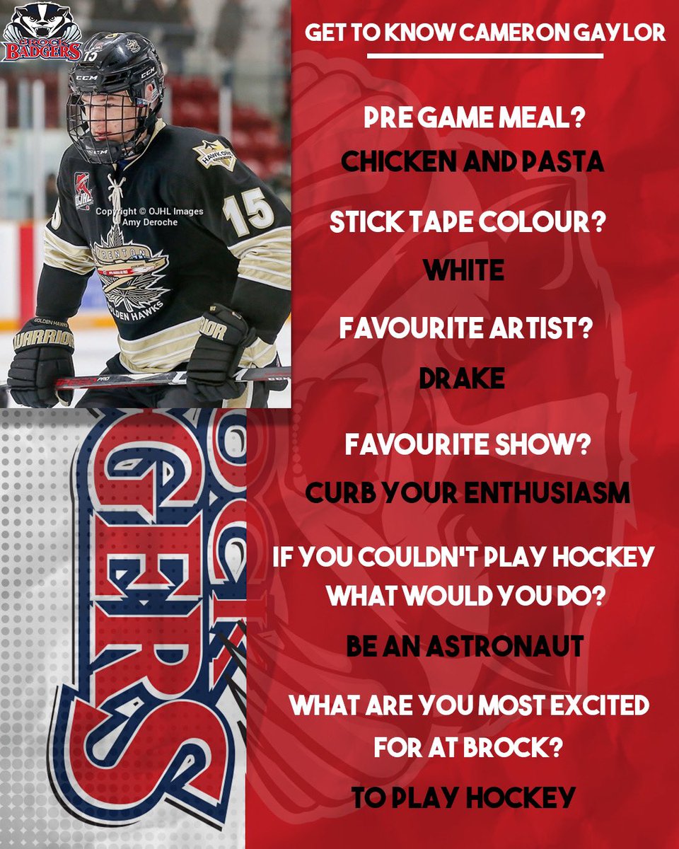 Get to know incoming Badger forward Cameron Gaylor (<a href="/GaylorCameron/">Cameron Gaylor</a>)!