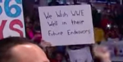PiratePwnsNinja's tweet image. My favorite non-JRPG war sign from #AEWRampage last night. #CMPunkisAllElite