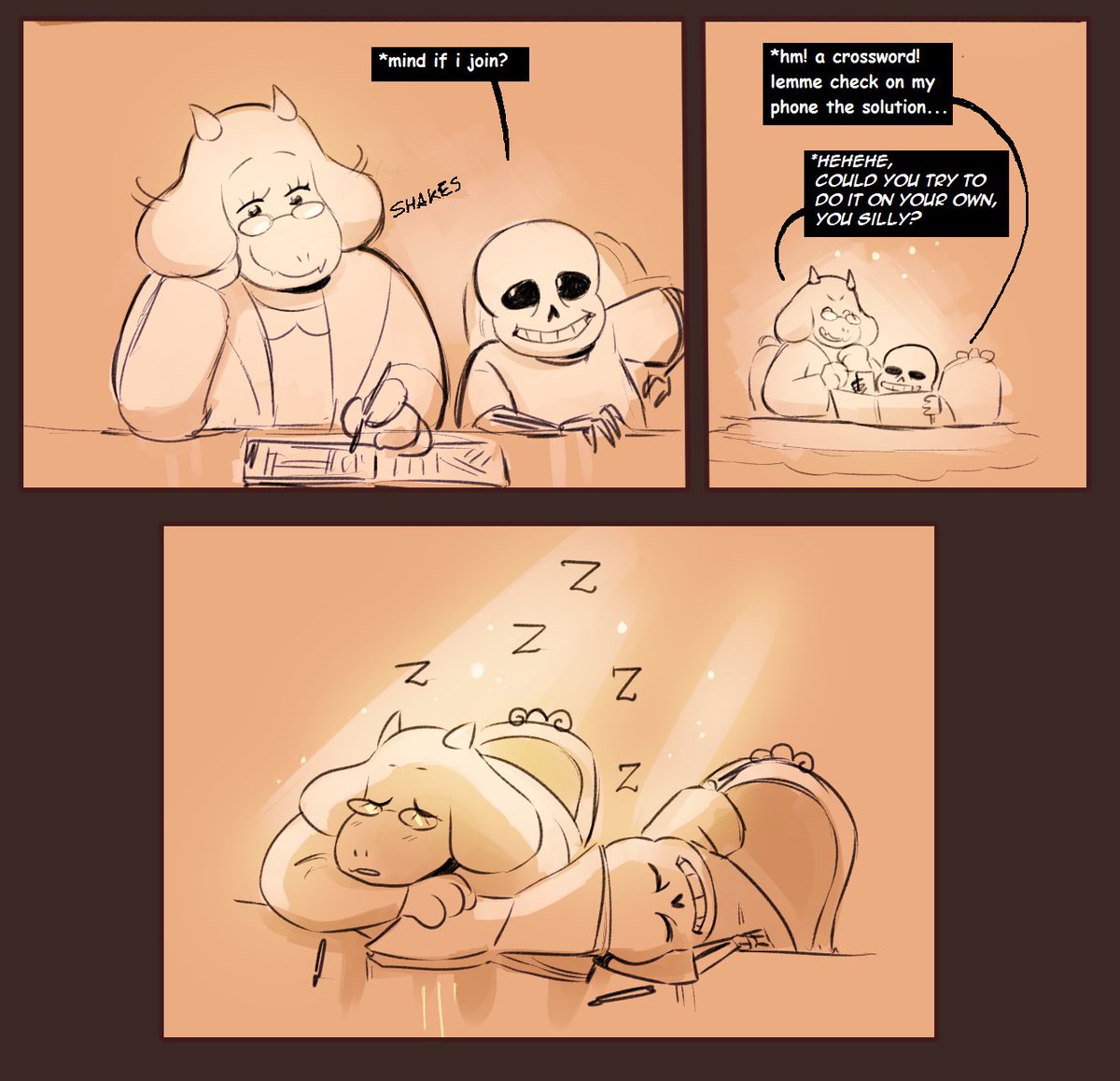 "Old habits die hard"

I think I hadn't put this small Undertale comic here, I drew this some time ago too, but here it goes! 