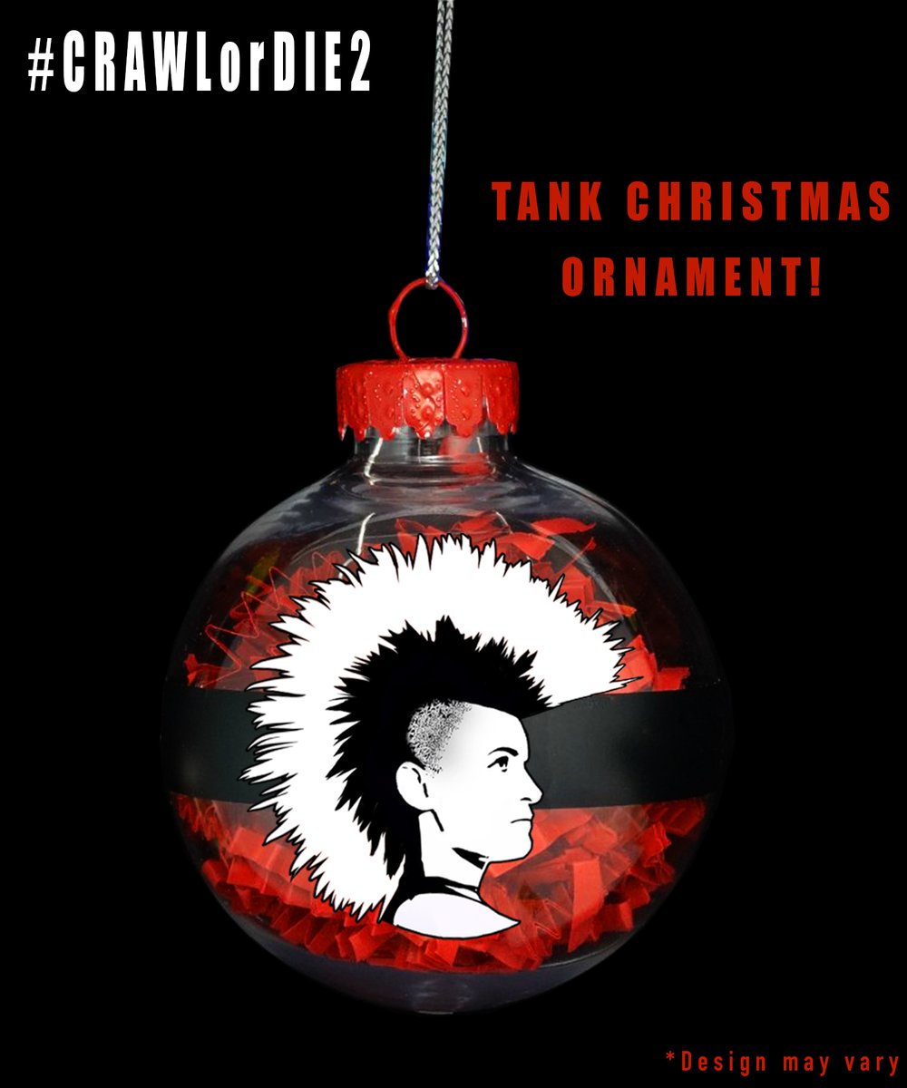 Get your very own HAND CRAFTED TANK Mohawk Christmas Ornament! Great for #Halloween Tree's, too! Check out my #CRAWLorDIE2 Music #Kickstarter campaign to get one of your very own! kck.st/3g0aRrt