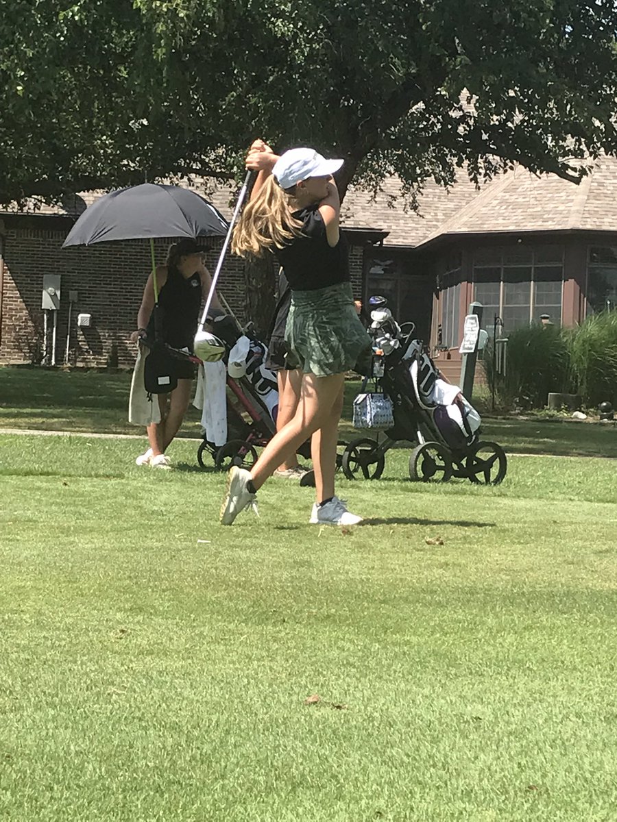 Lucia <a href="/_lucia_agresta/">Lucia Agresta</a> finishing a great drive off of hole one at Mooresville invite. <a href="/Gwoodathletics/">Greenwood Athletics</a>