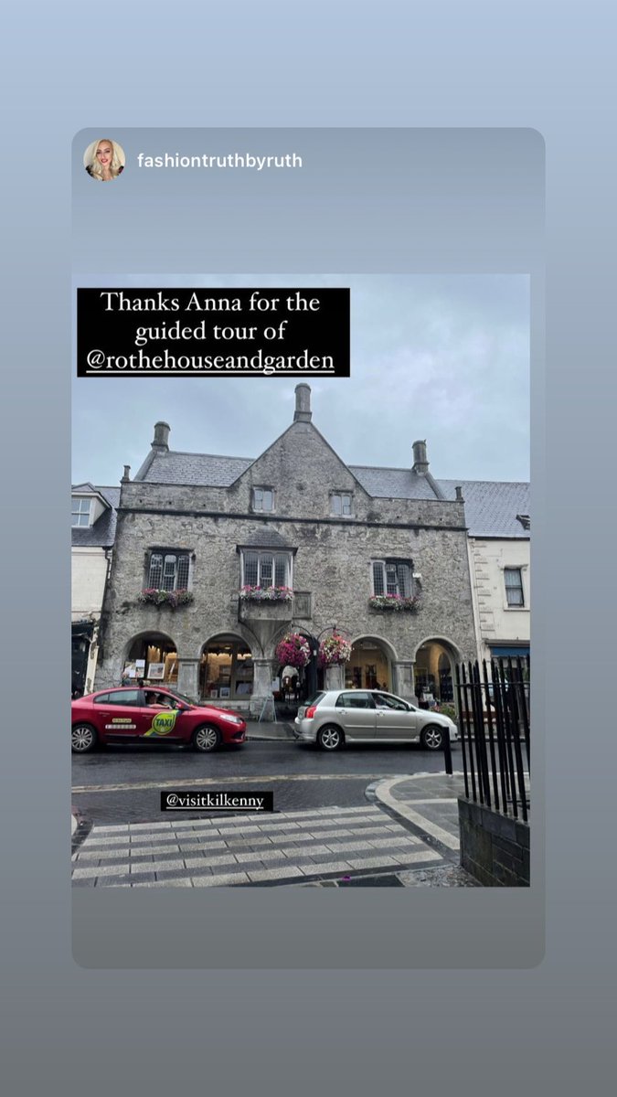 LoveKilkenny's tweet image. Even on a rainy day @rothehouse is picture perfect ☔️💜    
#moretoexplore #visitkilkenny #fashiontruthbyruth