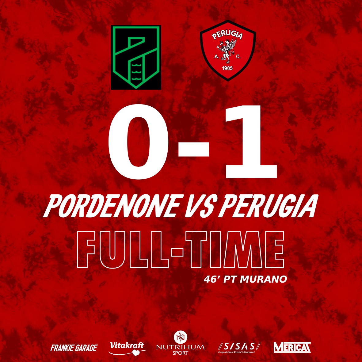 ACPerugiaCalcio's tweet photo. ร FINITAAA!!!!
I primi 3 punti del campionato sono nostri!
Grandissimi ragazzi! ๐๐๐
#PORPER
#forzagrifo @Lega_B #PordenonePerugia #SerieBKT https://t.co/13YhkKAOWN