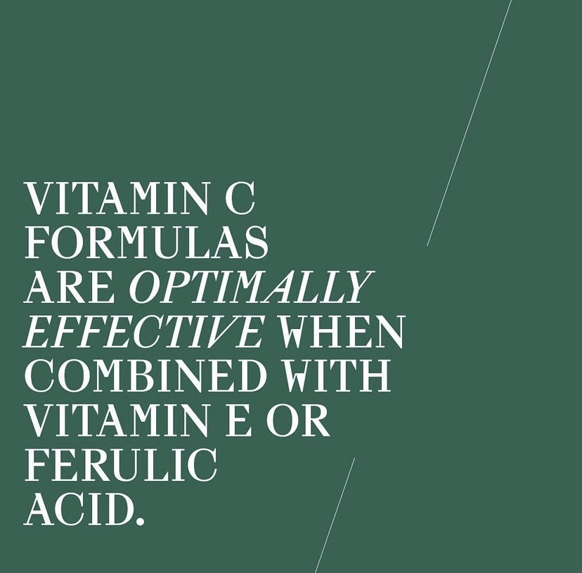 Just because the bottle boasts a Vitamin C component does not mean it is optimally effective. 

Our Brightening Support Vital Concentrate contains triple the protection by incorporating all three of these key ingredients to balance tone and uncover your skin’s natural glow.