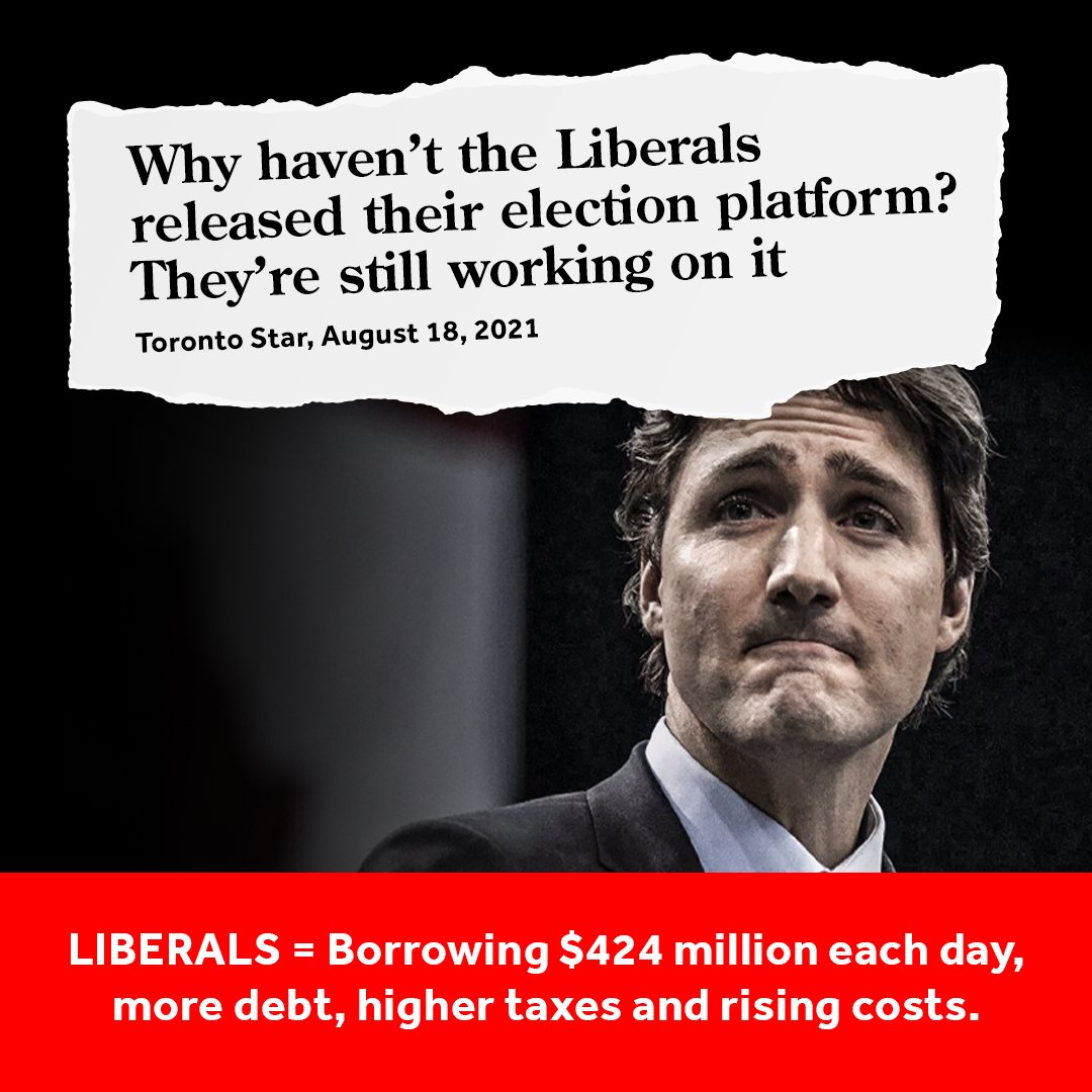 CPC_HQ's tweet photo. Imagine calling a snap election without having any policy ready to share with voters. https://t.co/6rGuVdFXWi
