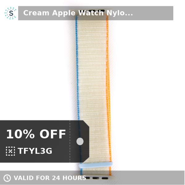 Straptastic1's tweet photo. Check out this bestseller 
😍 Cream Apple Watch Nylon Sport Loop 😍
Only £19.99. 

Shop now &amp; get an extra 10% off!
👉👉 https://t.co/rZF9OtUX0E https://t.co/WZdbz7xG4o